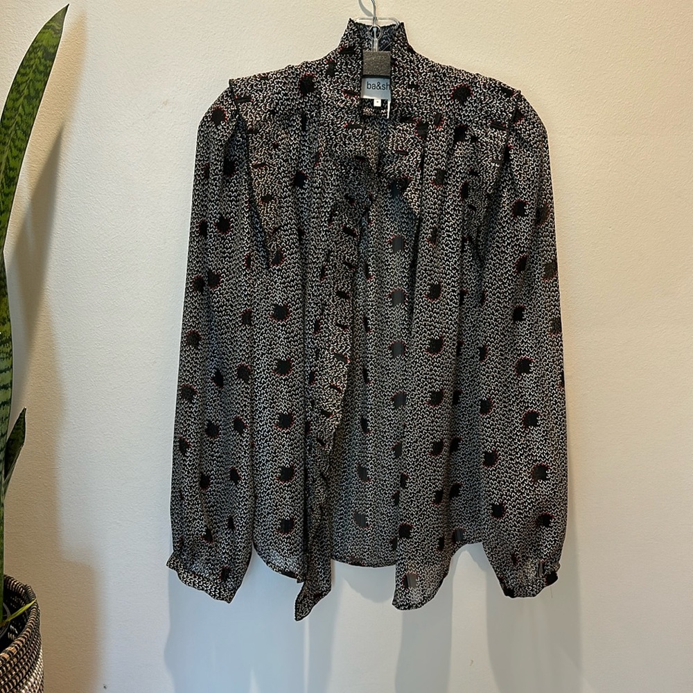 Ba&sh sheer blouse